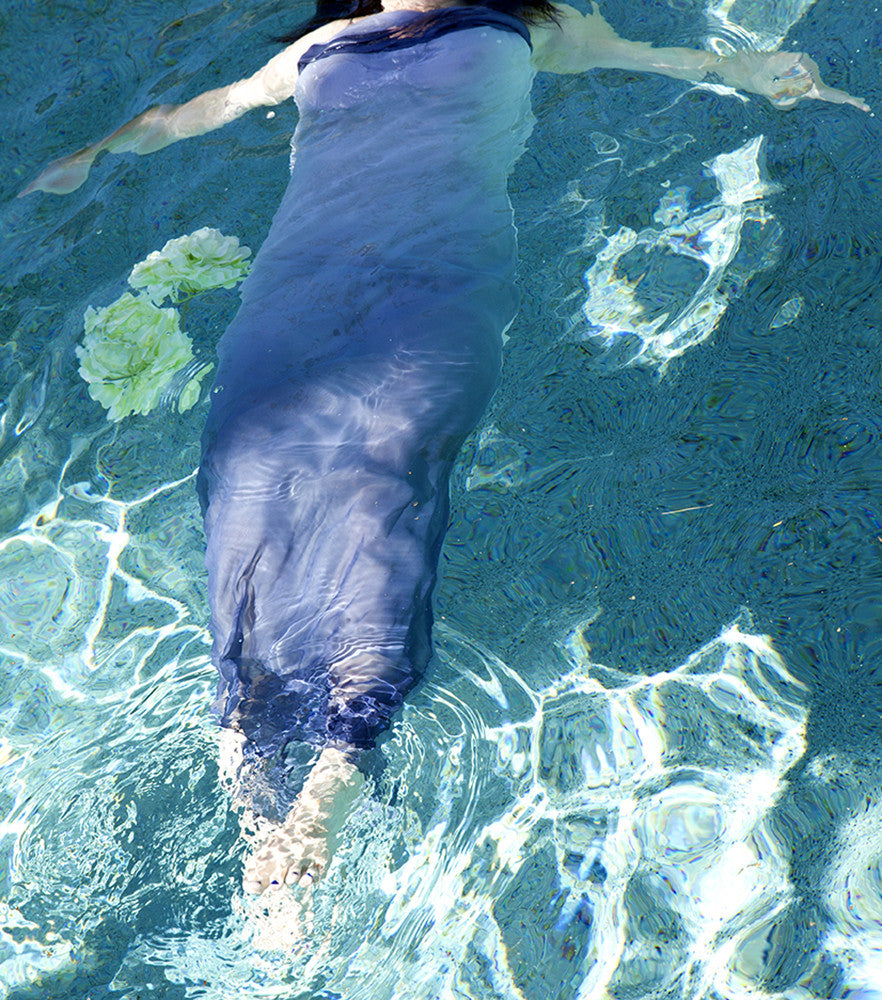 Lavender, Hydrangea & Pool